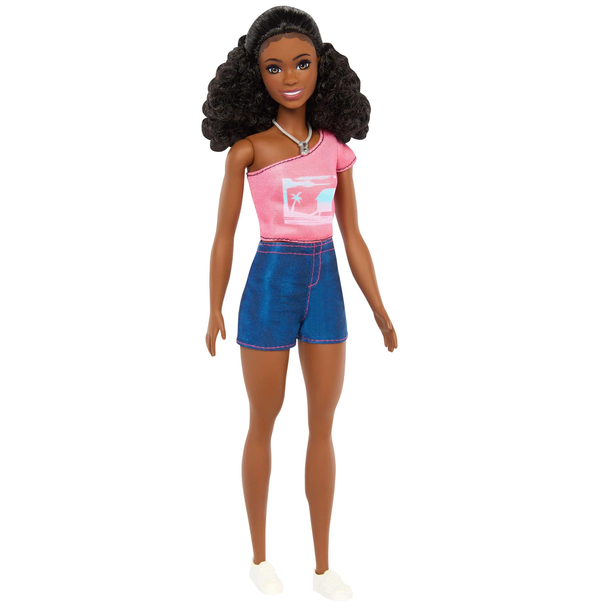 Barbie Mysteries: Beach Detectives Brooklyn Fashion Doll - Pink Outfit, Curly Brunette Hair, Ages 3+ 1