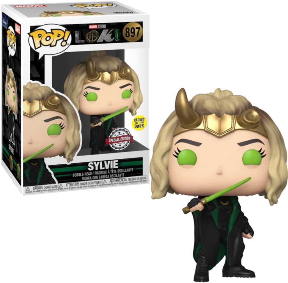 Funko Pop! Marvel Loki - Sylvie Vinyl Figure (Glow in the Dark Special Edition) (FUN57280)