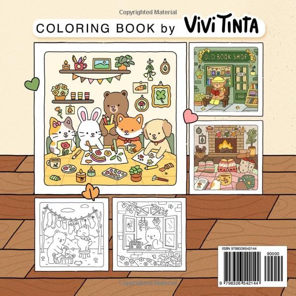 Fuzzy Hygge: Cute and Cozy Coloring Book for Adults & Teens Featuring Adorable Animals - Independently Published (Paperback)