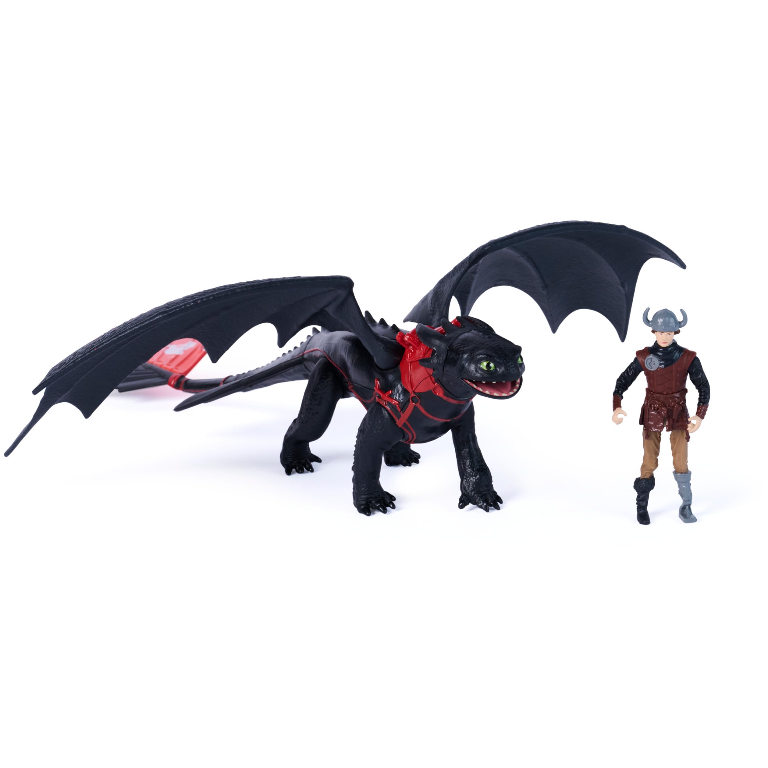 Dreamworks Dragons Toothless & Hiccup Action Figure | 10 Inches | Ages 4+ | Multicolor