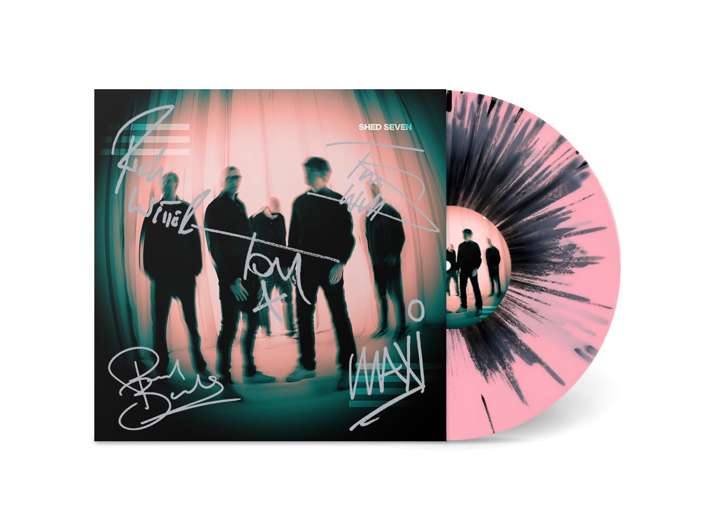 Shed Seven - Shed Seven [Amazon UK Exclusive Signed Pink & Black Splatter Vinyl]
