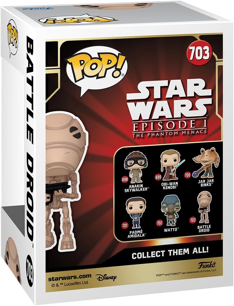 Funko Pop! Star Wars: Episode 1 The Phantom Menace - Battle Droid Vinyl Figure (76016)