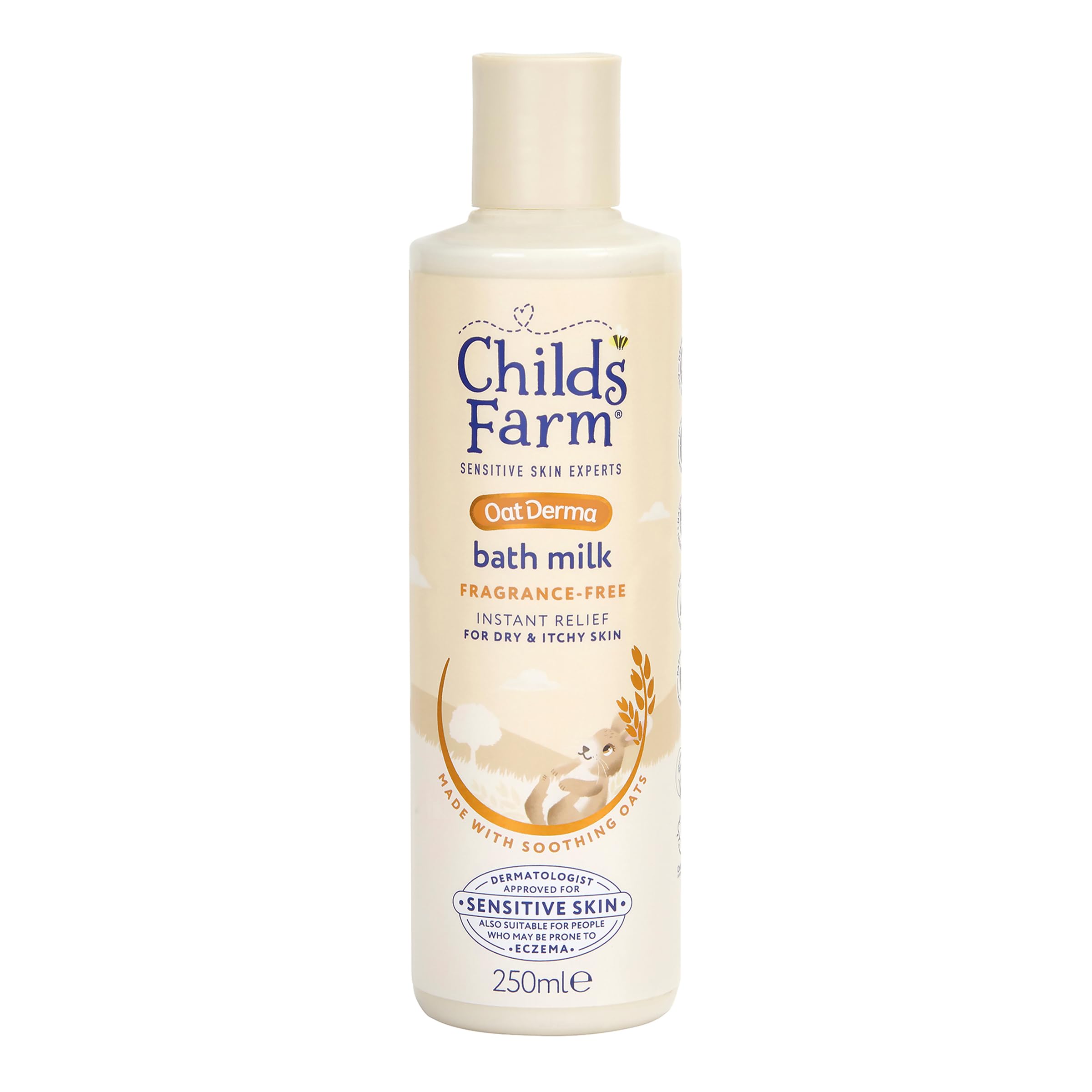 Childs Farm OatDerma Bath Milk - Fragrance-Free, Soothing Hydration for Sensitive Skin | 250 ml 1