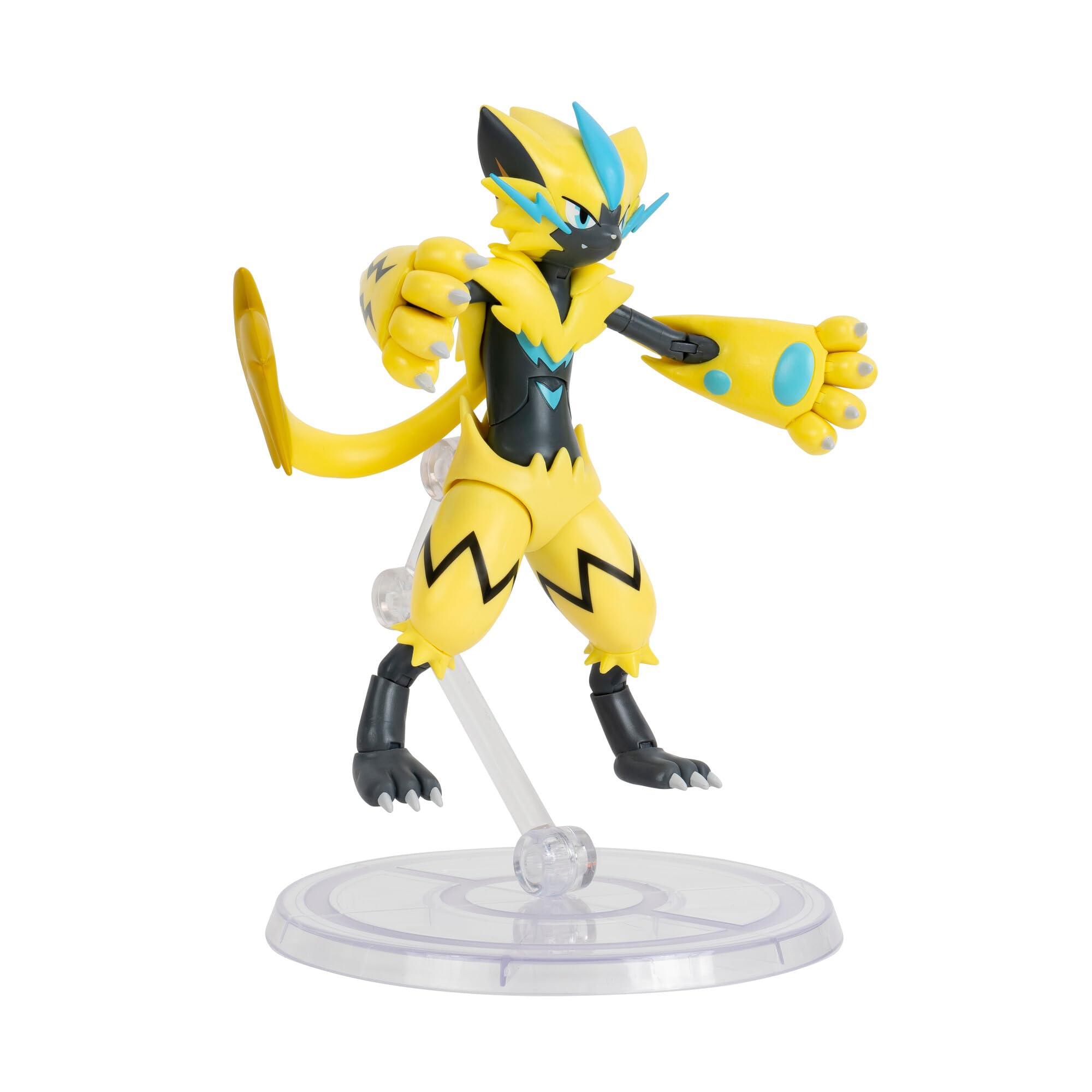 Pokémon Select Zeraora - 6-Inch Super-Articulated Action Figure with Posing Stand 6
