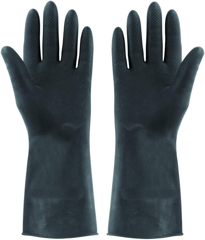 Elliott - Extra Large Extra Tough Rubber Gloves, Black