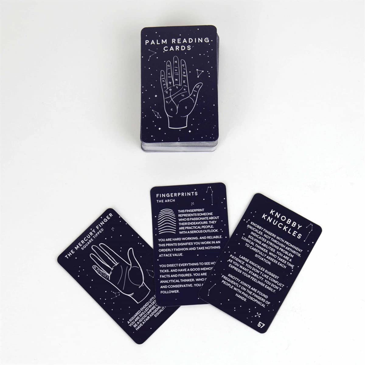 Gift Republic Palm Reading Cards - 100 Cards, 11 x 7.2 x 3.7 cm