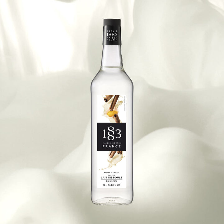 1883 Maison Routin - Eggnog Syrup for Hot Drinks & Cocktails Glass Bottle 1L