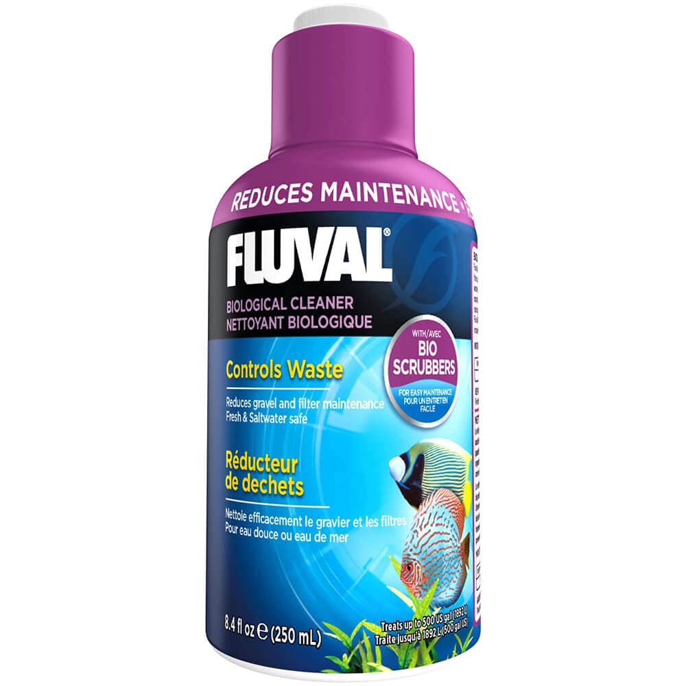 Fluval Waste Control Biological Cleaner - Reduces Aquarium Waste Build Up | Liquid 8.4 Oz.