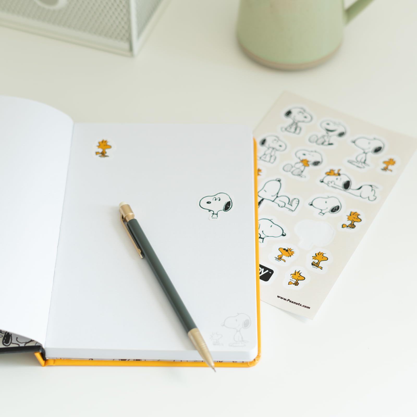 Grupo Erik Snoopy Lazy Days A5 Hardback Notebook | 96 Sheets Dotted Paper | 100 gsm 5