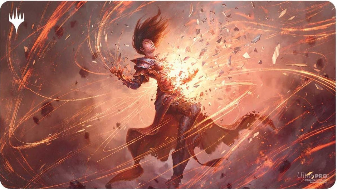 Ultra PRO Modern Horizons 3 Playmat Red-2 for Magic: The Gathering, Premium Quality Gaming Mat (MH3-Red2)