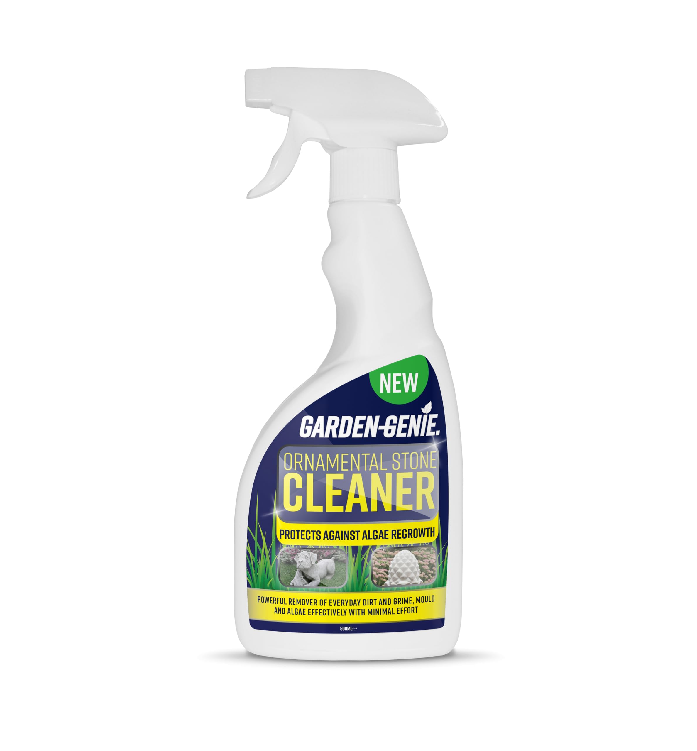 Garden Genie Ornamental Stone Cleaner - Restores Shine, Prevents Algae Regrowth | 500ml Spray 1