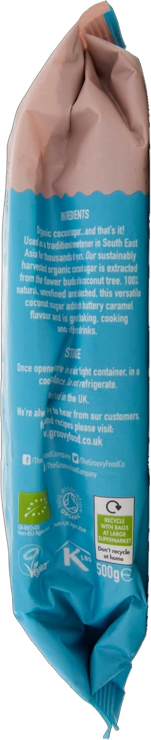Groovy Food Company Organic Coconut Sugar 500g Butter Caramel Flavour