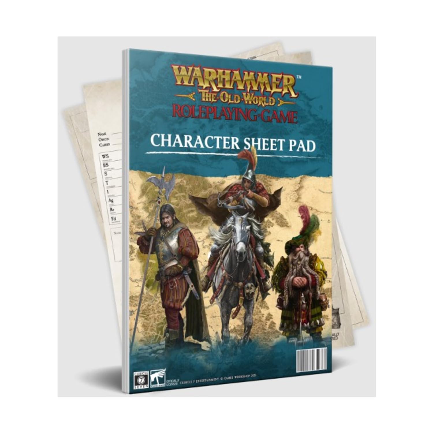 CUBICLE 7 Warhammer: The Old World Role Playing Character Pad | 50 Sheets | Ages 14+ 1