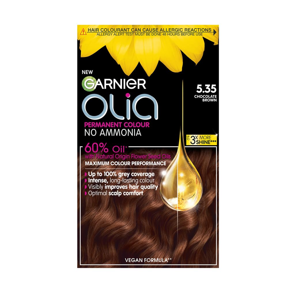 Garnier - Olia Permanent Hair Dye (5.35 Rich Chocolate Brown, 230g) 1
