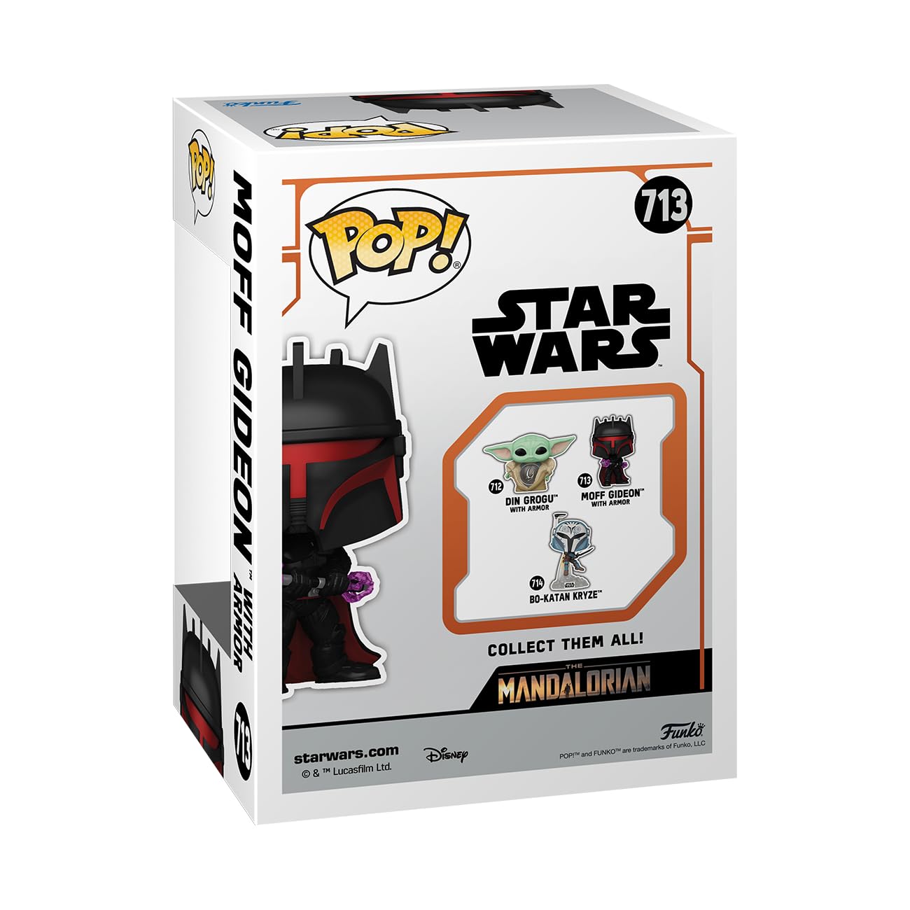 Funko Pop! Star Wars: The Mandalorian - Moff Gideon With Armor Collectible Figure | Vinyl | 3.75 in 3
