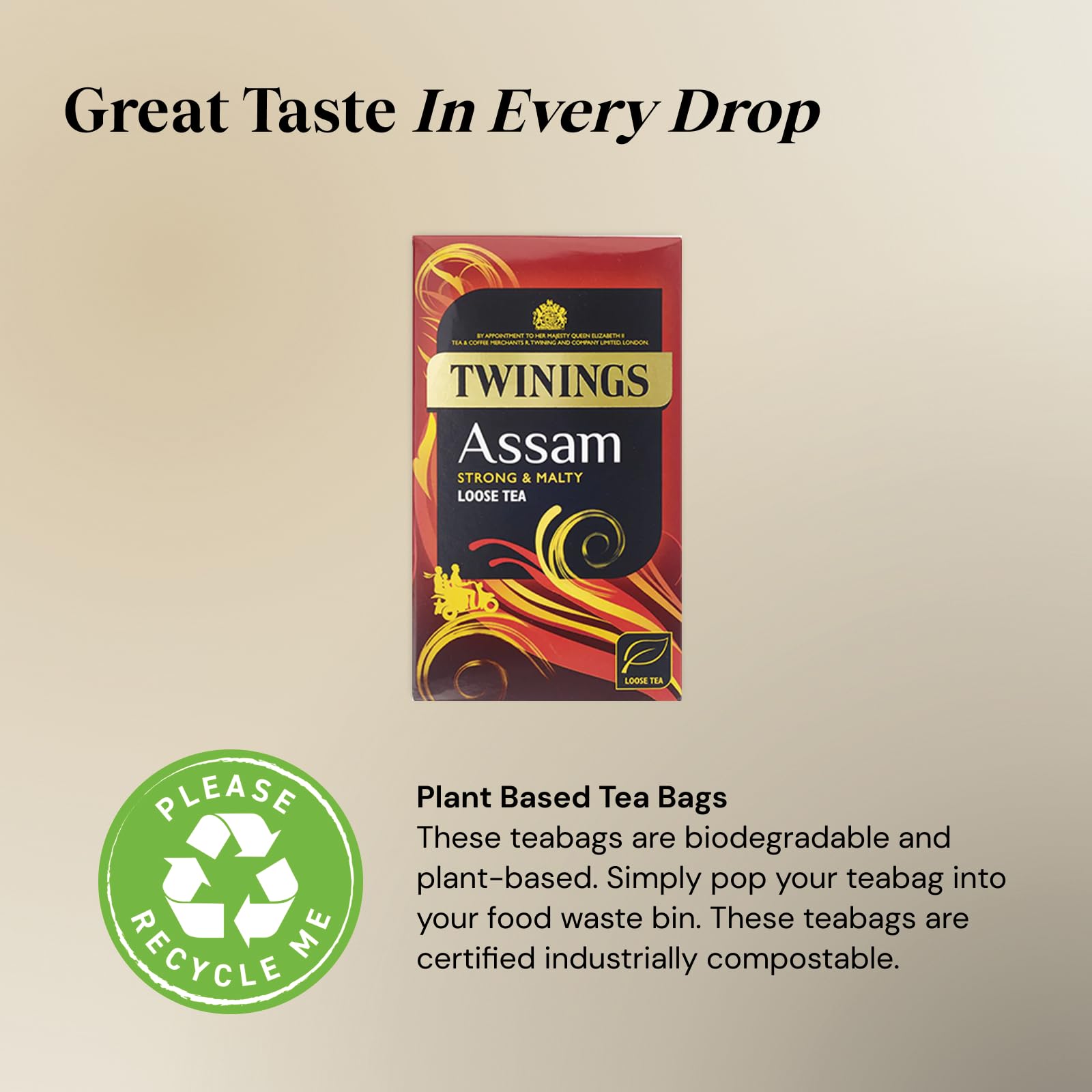 Twinings Assam Black Tea - Bold & Full-Bodied Flavor | 40 Count Teabags (Pack of 4) 2
