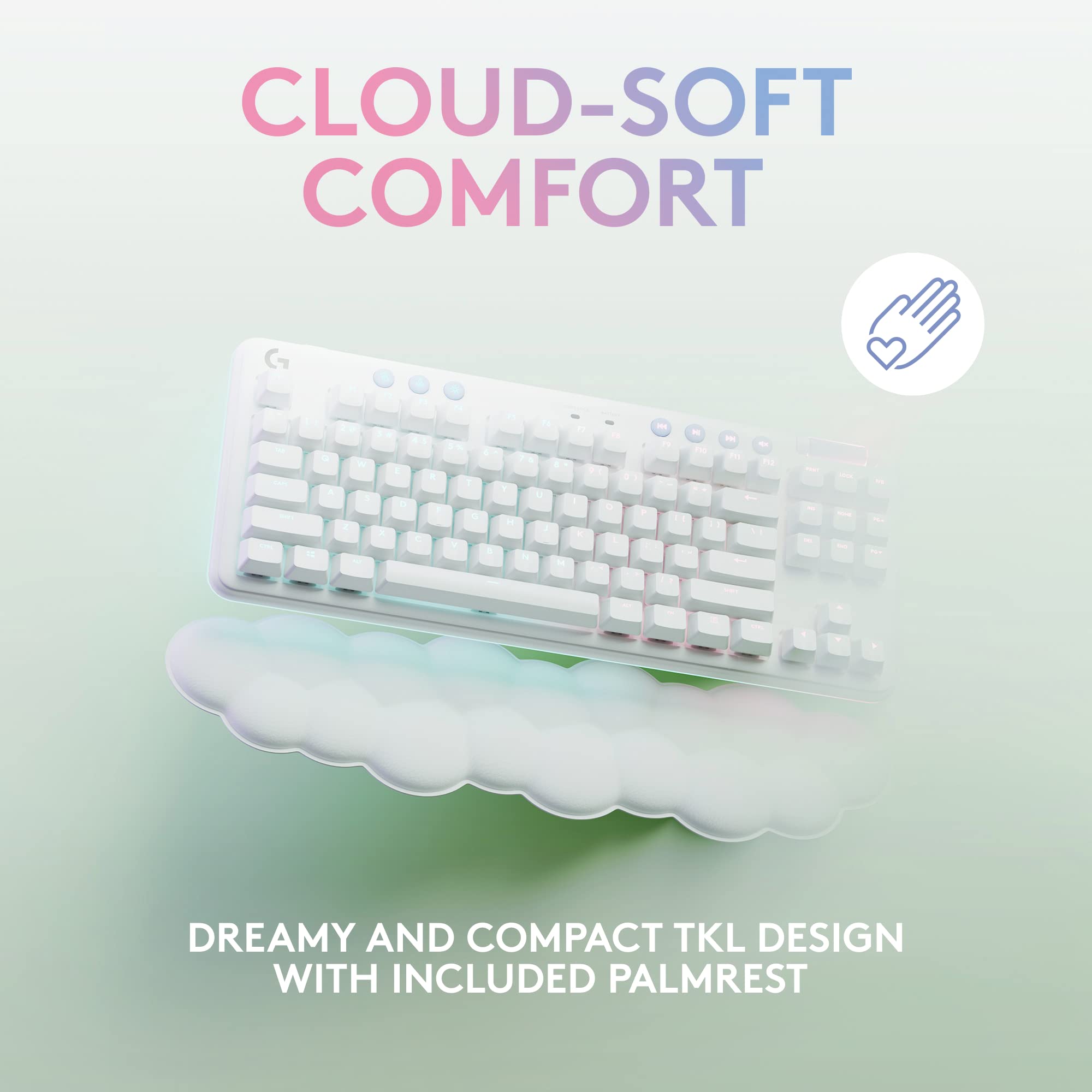 Logitech G G715 Wireless Mechanical Gaming Keyboard with LIGHTSYNC RGB, White - 920-010463 6
