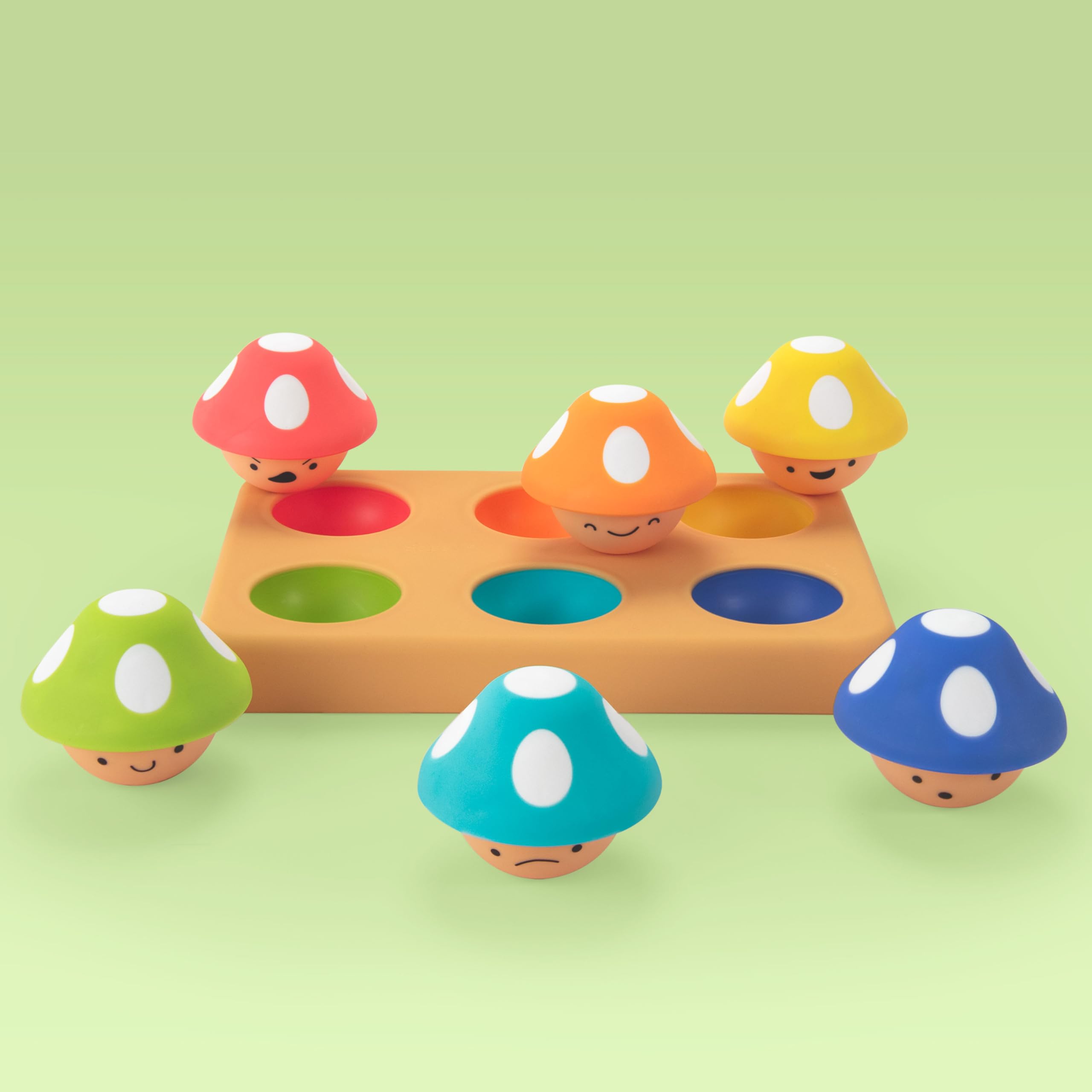 Sassy Matching Mushrooms - Fine Motor Skills & Emotional Learning Toy for Babies 6