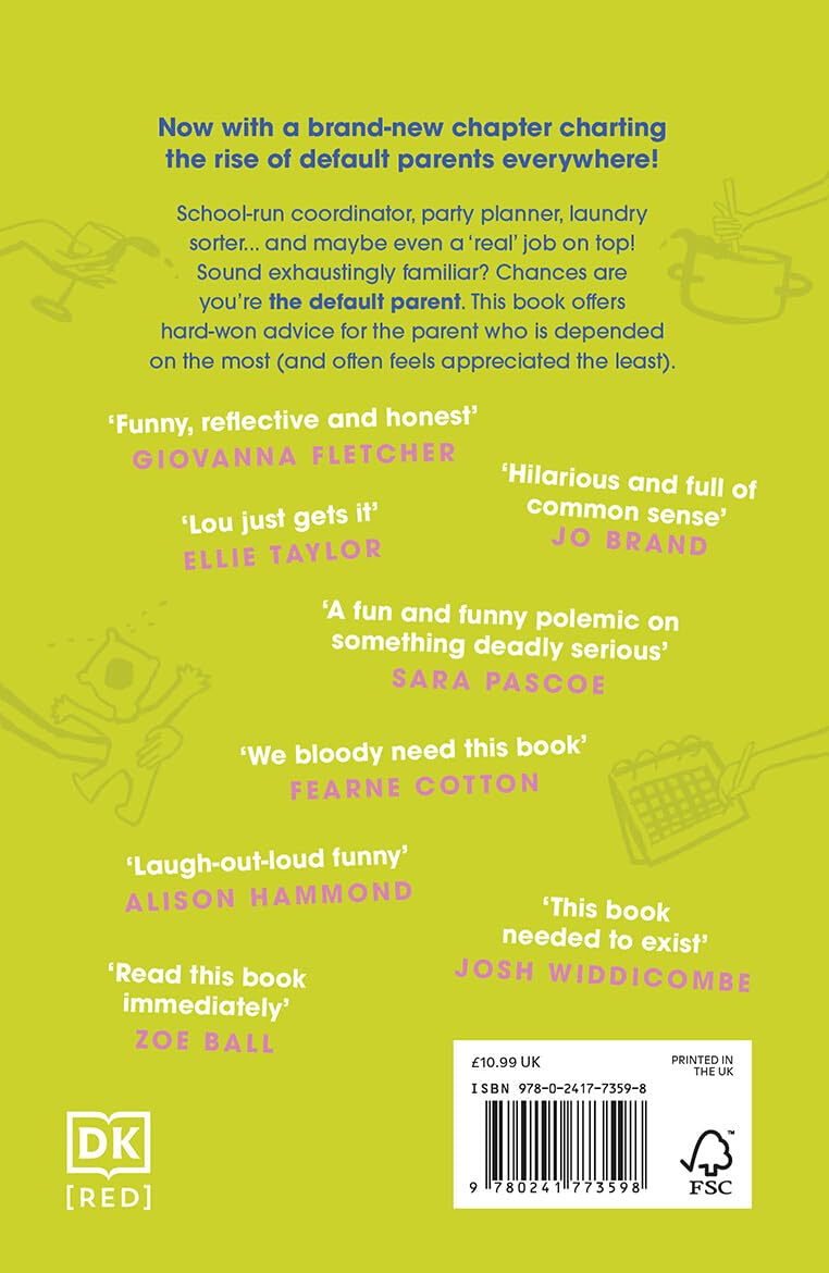 Lessons from a Default Parent by Lou Beckett - Fatherhood Paperback