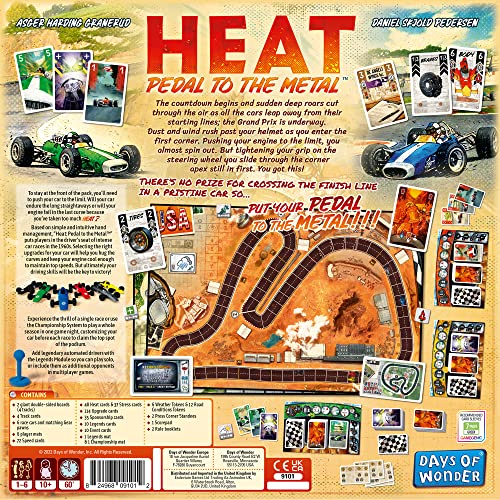 Days of Wonder Heat: Pedal to the Metal Board Game
