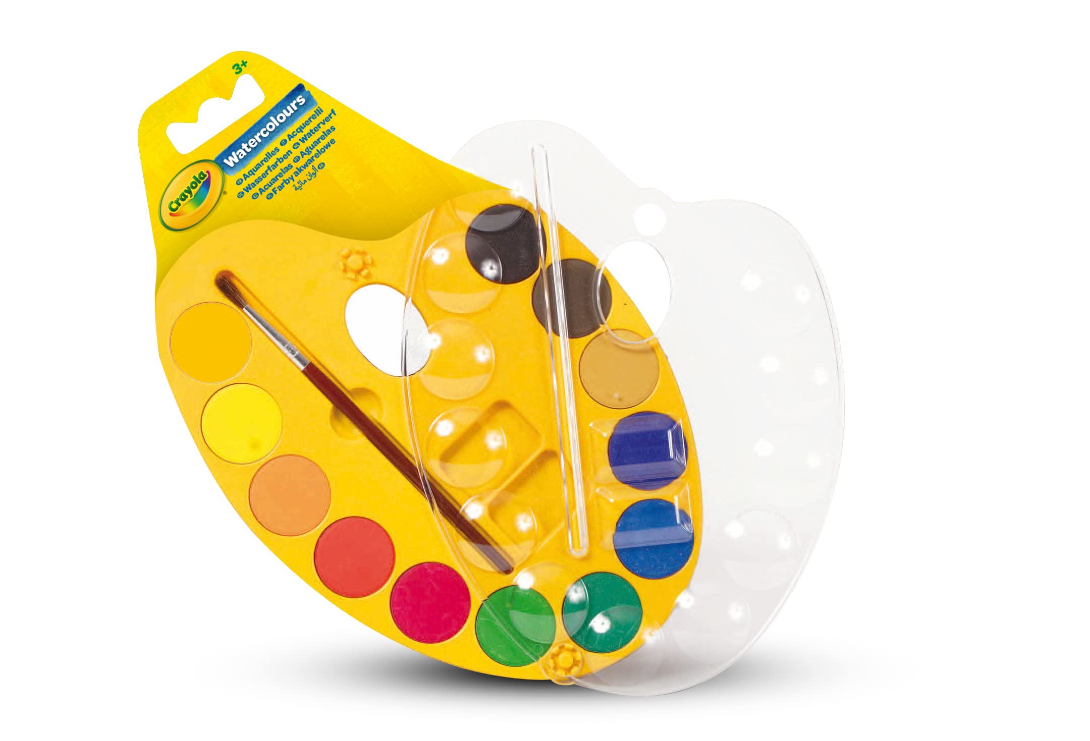 CRAYOLA Watercolour Paint Set - 12 Classic Colours, Washable | Ages 3+ 1
