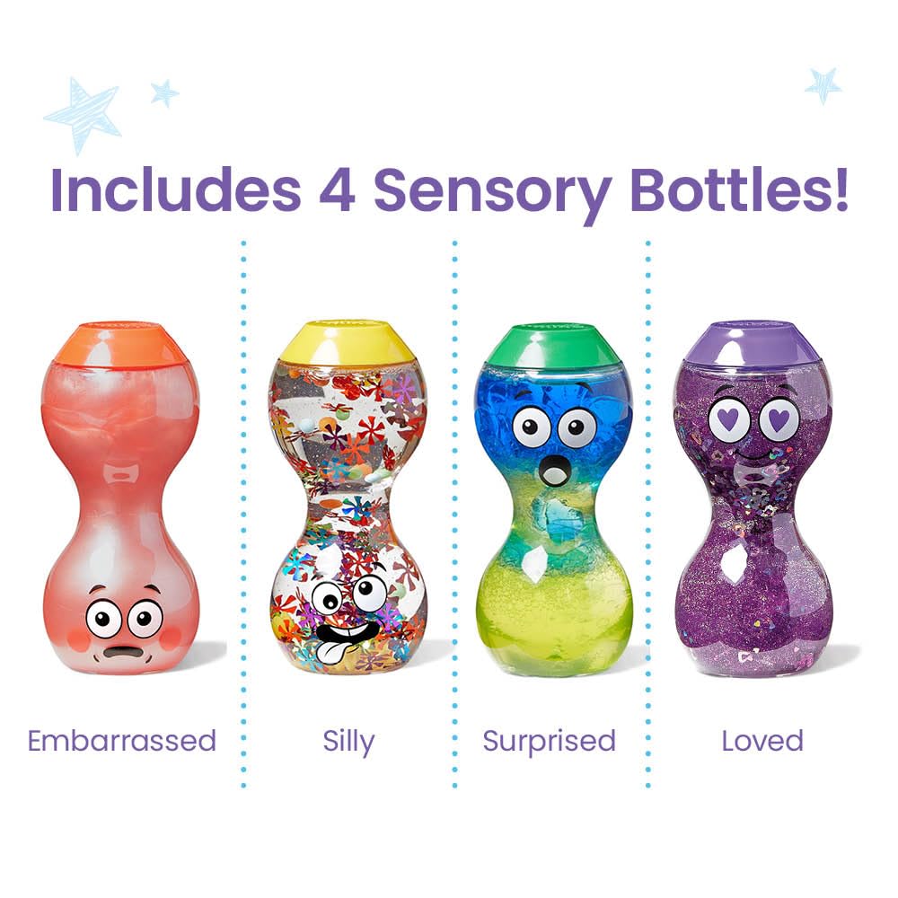 hand2mind Express Your Feelings Sensory Bottles - Set of 4 | Ages 3+ | Multicolor 2
