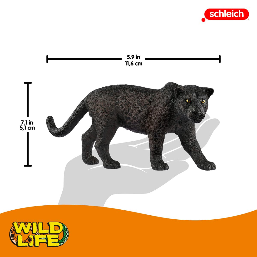 Schleich 14774 Black Panther - Individually Hand-Painted Animal Figure