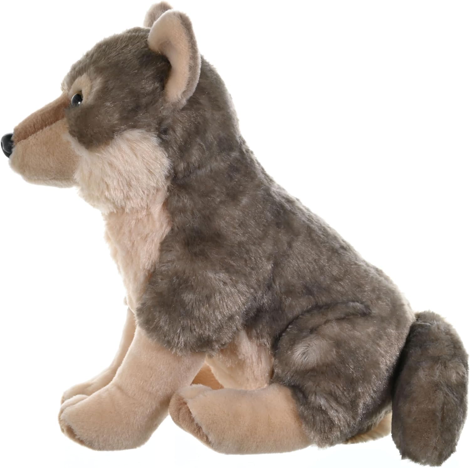 WILD REPUBLIC Wolf Cub Stuffed Animal - 30 cm Grey Plush Toy for Kids | Washable | Realistic Features 3