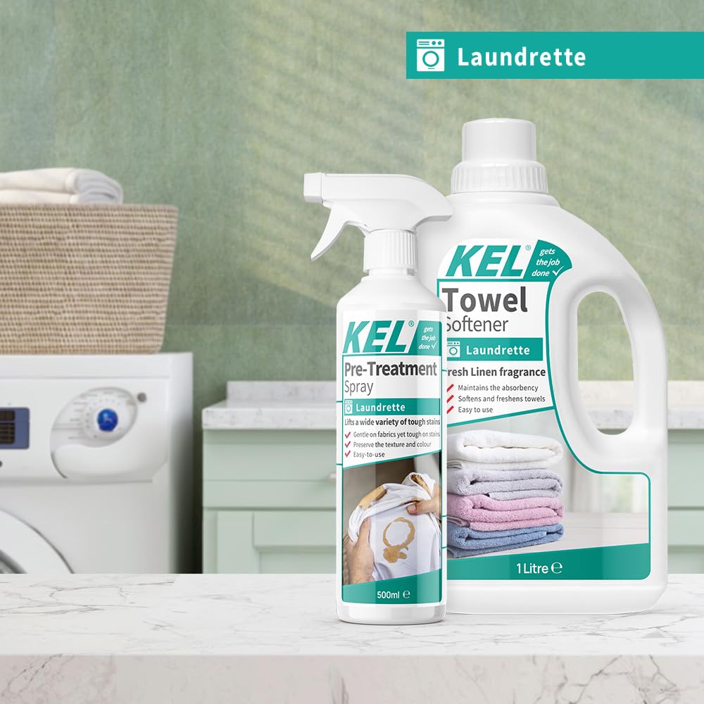 KEL Towel Softener Liquid Conditioner - 1L Bottle | Up to 10 Washes | Fresh Linen Scent 4