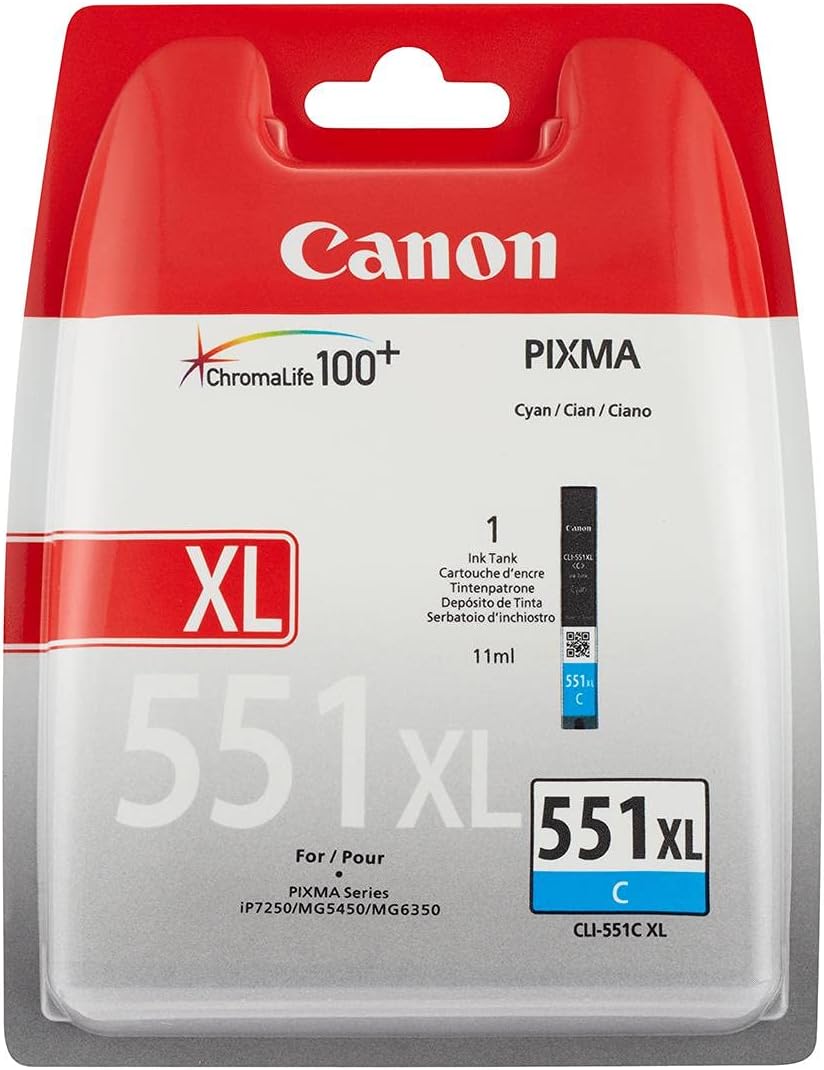 Canon Cli-551xl High Capacity Ink Cartridge - Blue 3