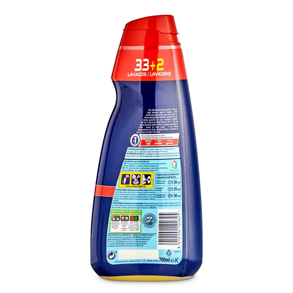Finish All-in-1 Plus Dishwasher Gel - 700 ml - 33 doses
