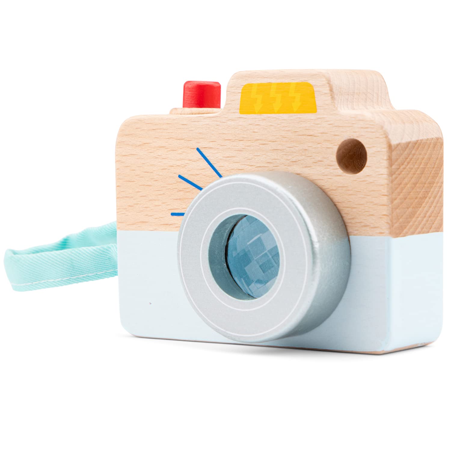 New Classic Toys Wooden Camera - Educational Color Perception Toy for Toddlers 18 Months+ 8
