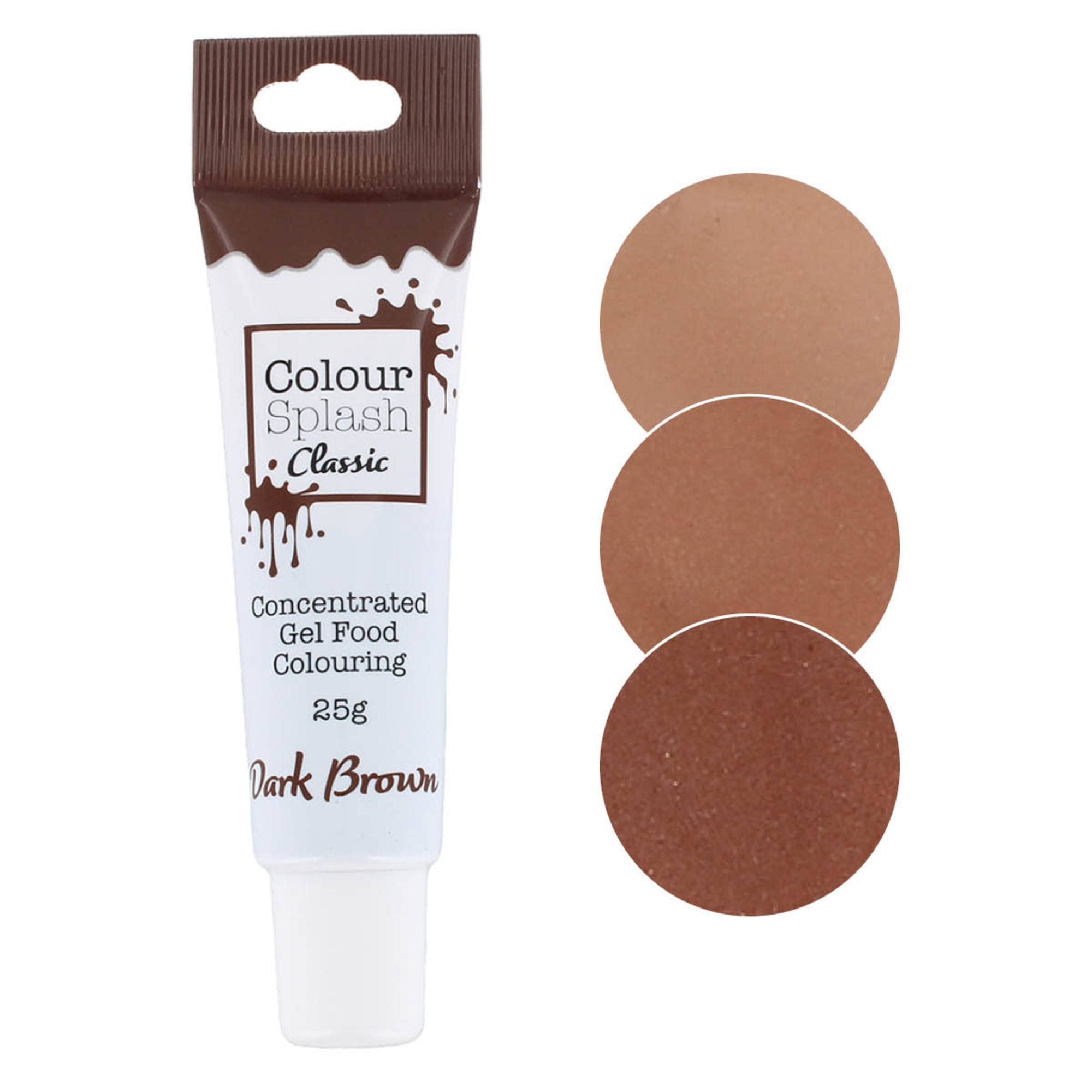 Colour Splash Food Colouring Gel - Dark Brown | Highly Concentrated Gel | 25 g 7