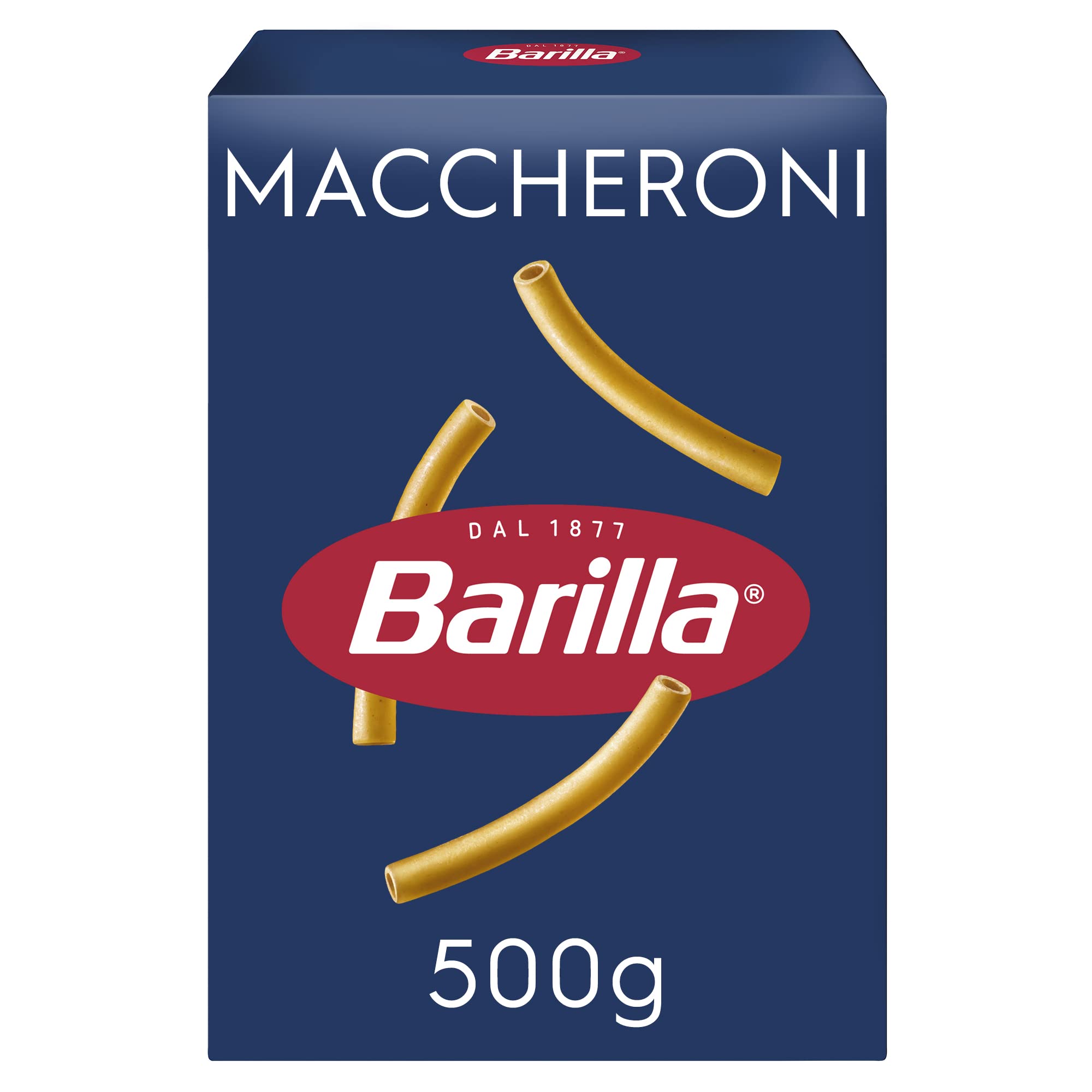 Barilla Maccheroni – Authentic Italian Pasta Made with Durum Wheat – 500g 1