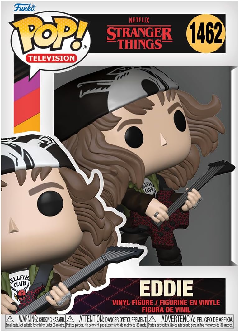 Funko Pop! TV Stranger Things - Eddie Munson with Guitar Vinyl Figure (72138) 7