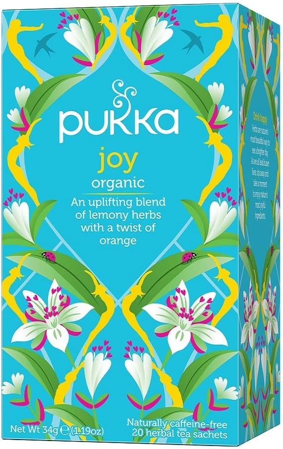 Pukka Herbs Joy Organic Herbal Tea - Uplifting Mood & Stress Relief | 80 Count (4 Pack of 20 Sachets) 1