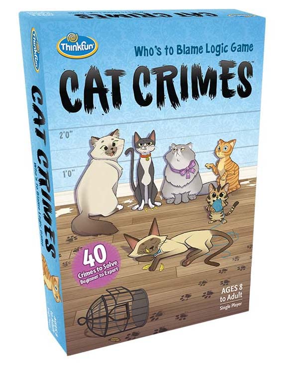 ThinkFun Cat Crimes Brain Teaser Logic Challenge Game for Kids and Adults Age 8+ 8