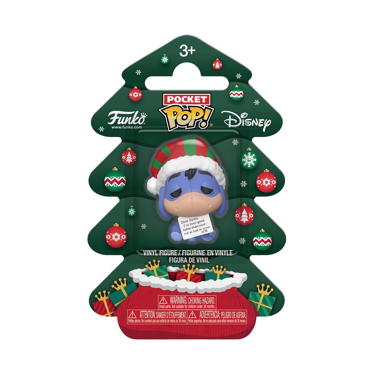 Funko Pocket POP! Holiday Tree: Winnie The Pooh - Eeyore Vinyl Figure 1