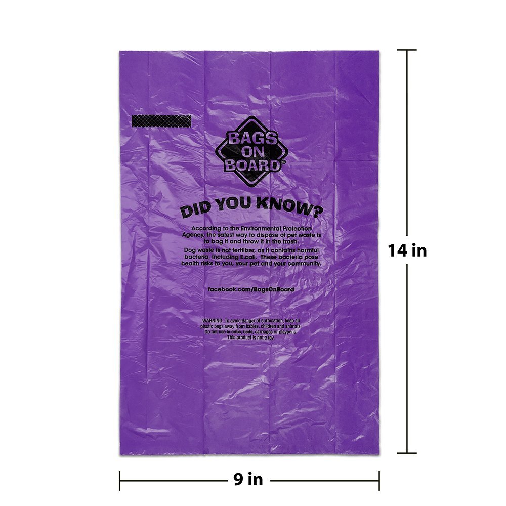 Bags on Board Dog Waste Bags - Leak Proof, Strong, Rainbow, 140 Count 3
