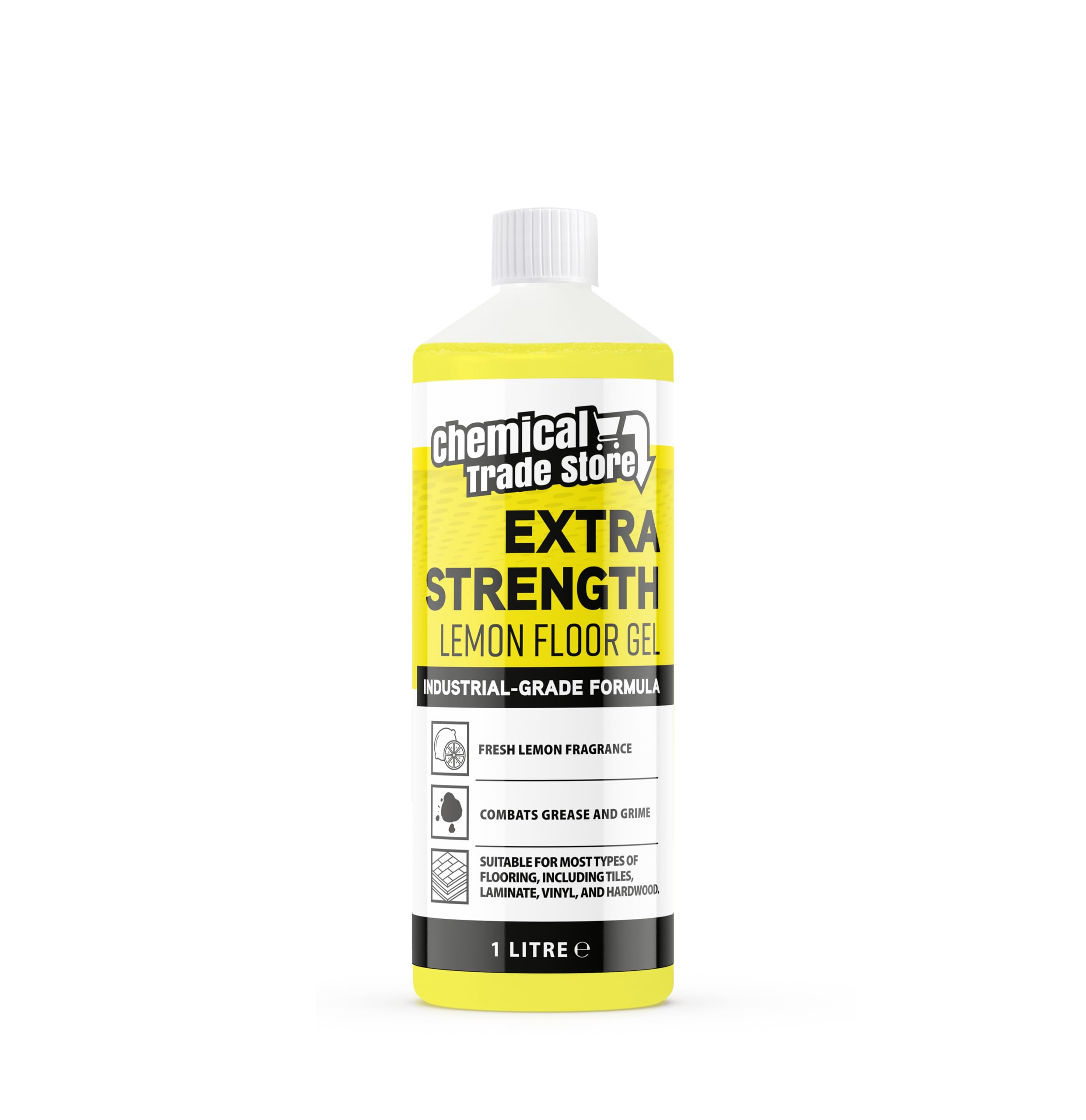 Chemical Trade Store Lemon Floor Gel - Industrial Strength Cleaner | 1L | Streak Free