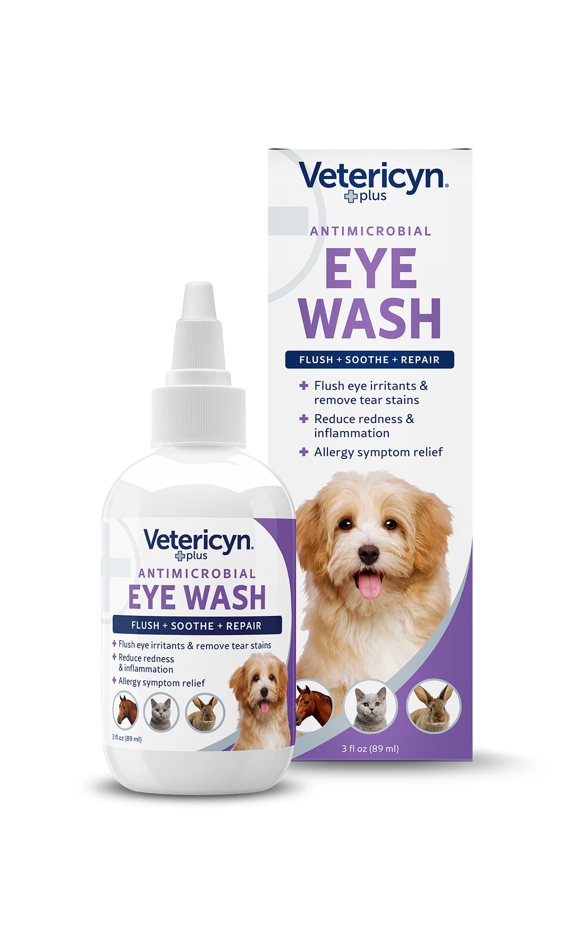 Vetericyn Eye Wash - Antimicrobial Relief for All Animals | 89ml 1