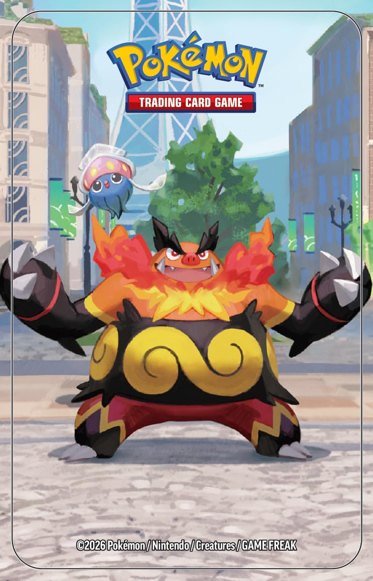 Pokémon TCG: Lumiose City Mini Tin: Emboar & Inkay - 2 Booster Packs 2