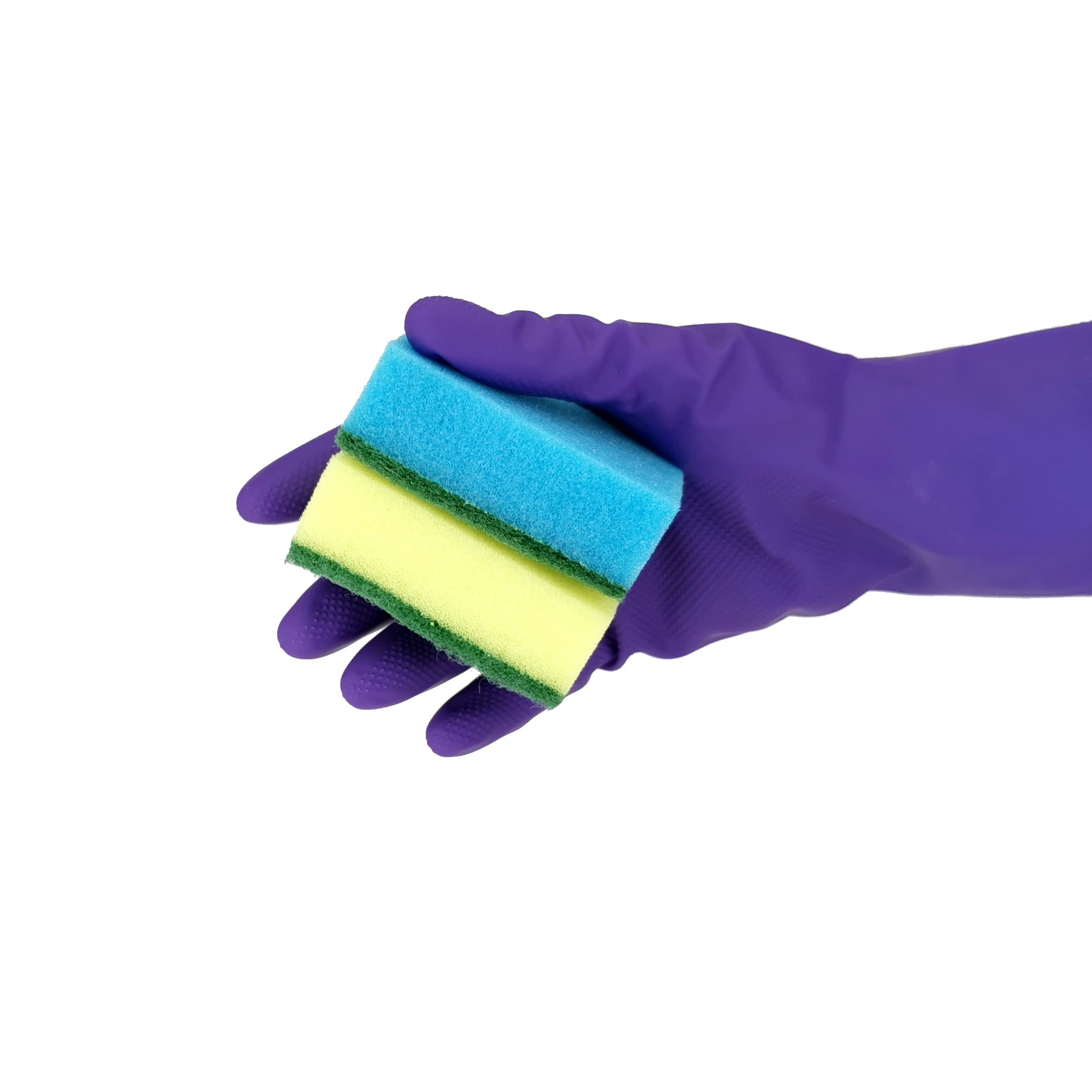 IDEA HOME Dishwashing Sponge - Dual-Sided Cleaning | Pack of 10 | Multicolor 2
