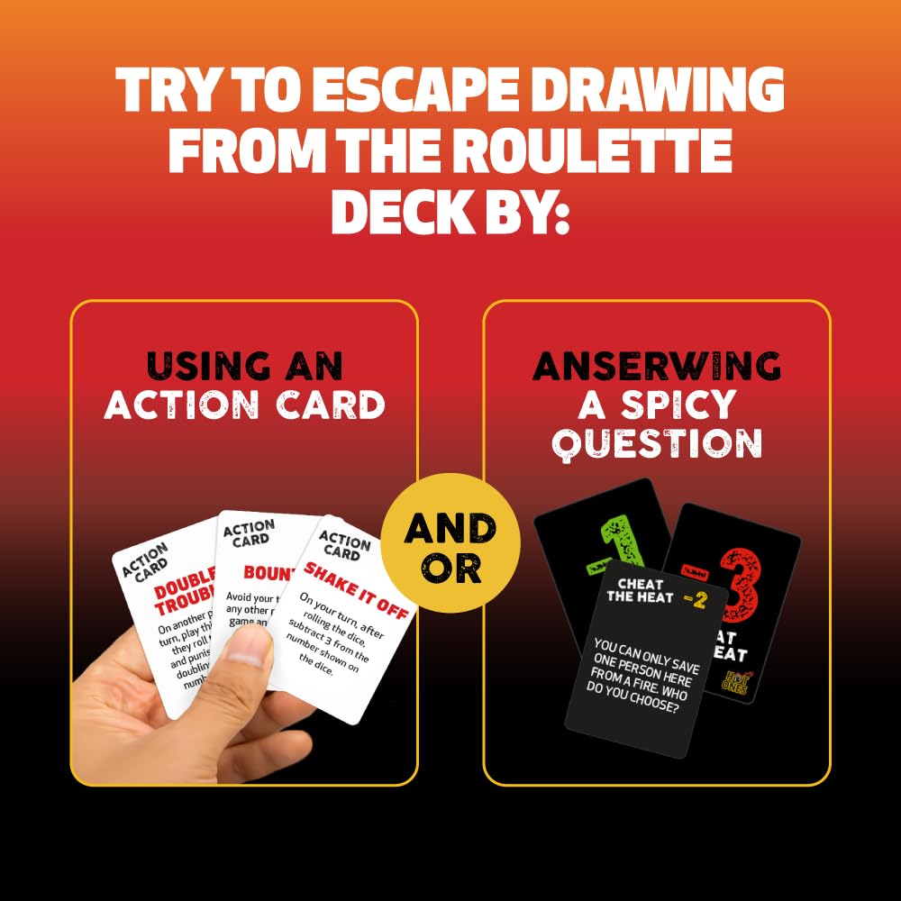 Wilder Hot Ones Roulette – A Push Your Luck Card Game with Hot Sauce 4