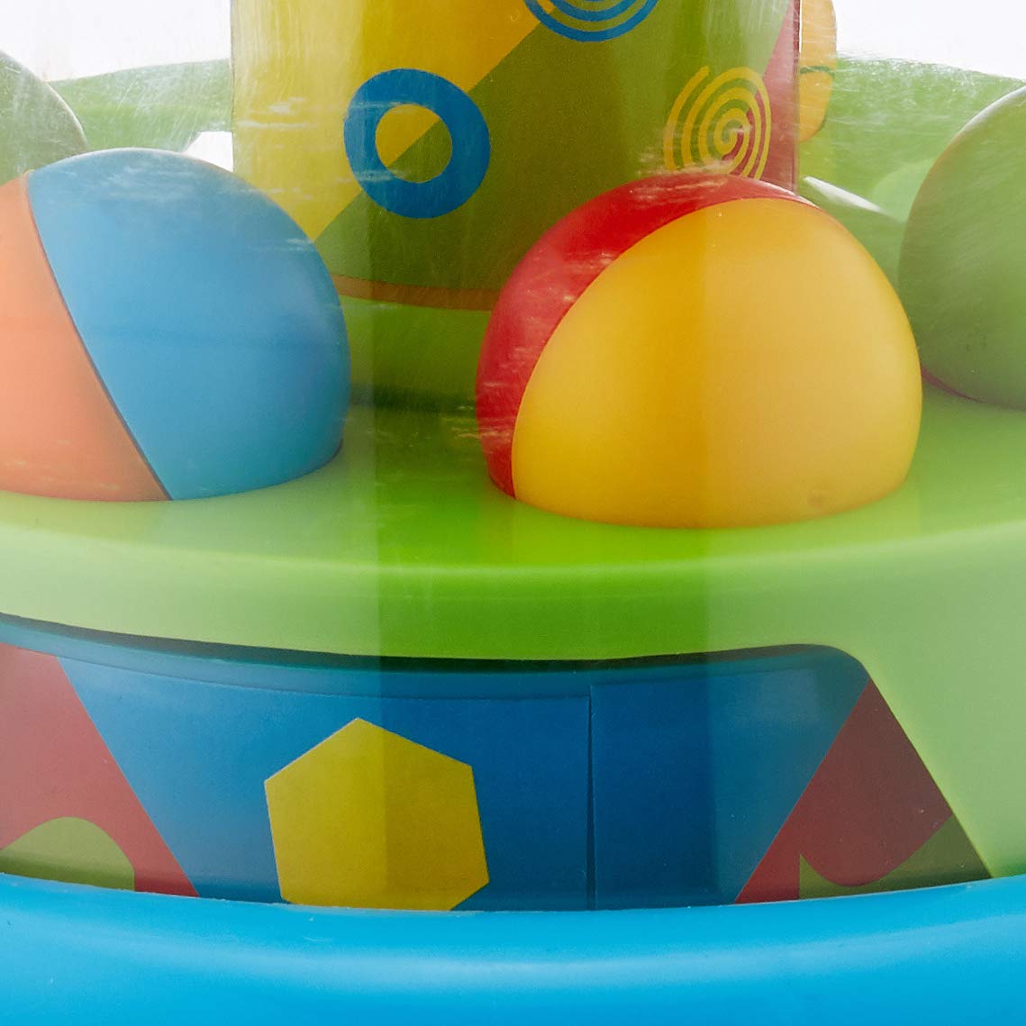 Spinning Popping Pals Toy for Babies and Toddlers - Multicoloured Action 2