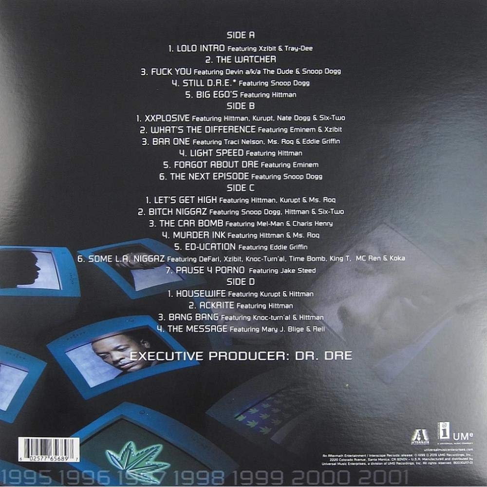 Dr. Dre - 2001 [VINYL] 2LP 180 Gram Black 3