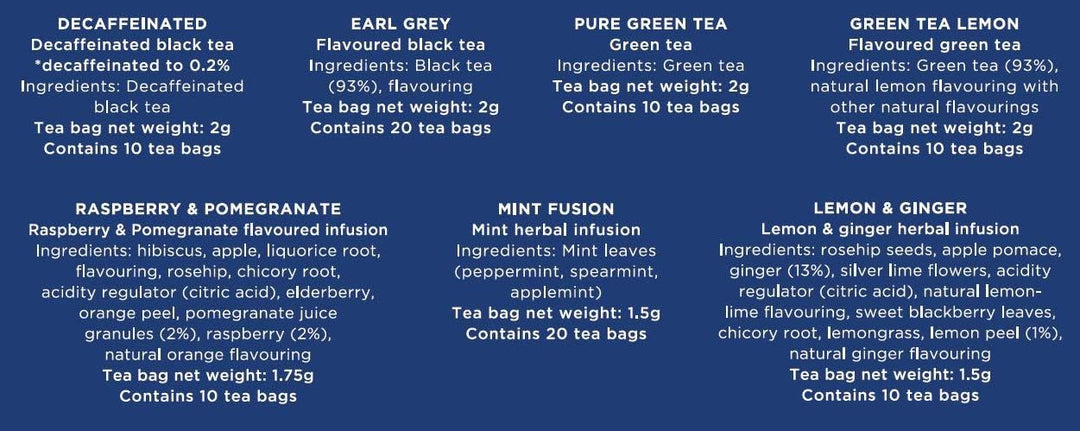 Tetley Enveloped Variety Pack 90 Tea Envelopes