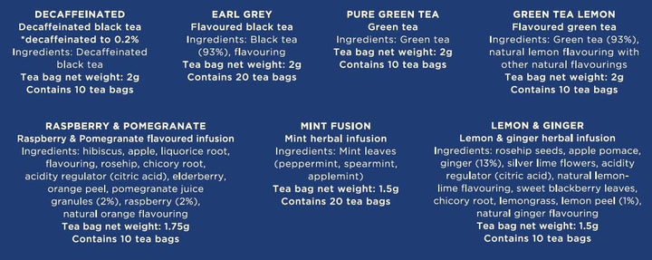 Tetley Enveloped Variety Pack 90 Tea Envelopes