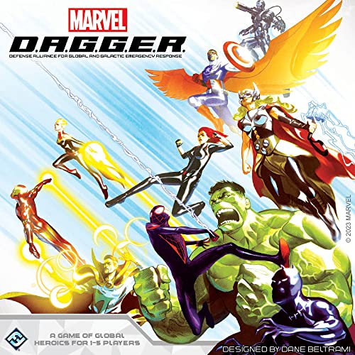 Asmodee MARVEL D.A.G.G.E.R. Cooperative Board Game | Ages 12+ | 1-5 Players | 3.5 Hours
