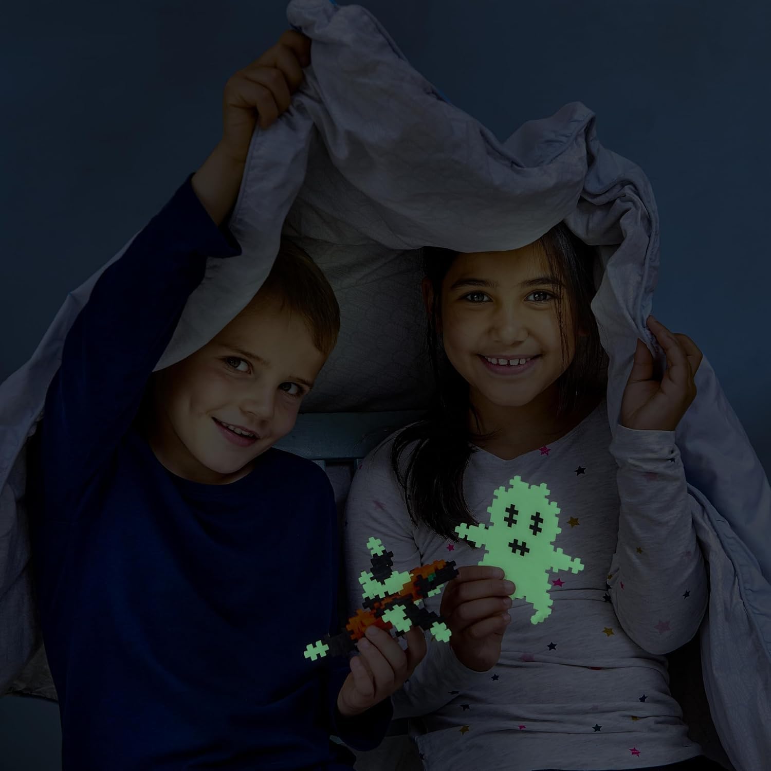 PLUS PLUS Building Blocks - 240 Piece Glow in the Dark Construction Set | Ages 5+ 4